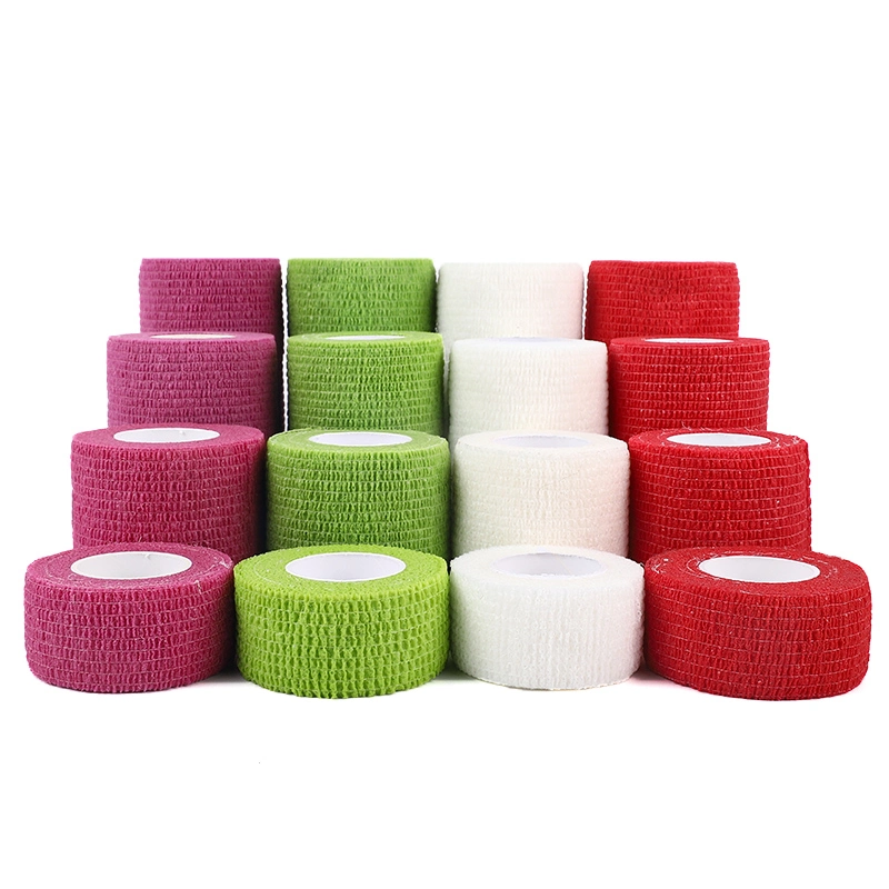 High Quality Cotton Non Woven Self Adhesive Cohesive Waterproof Bandage for Sports Pet Care