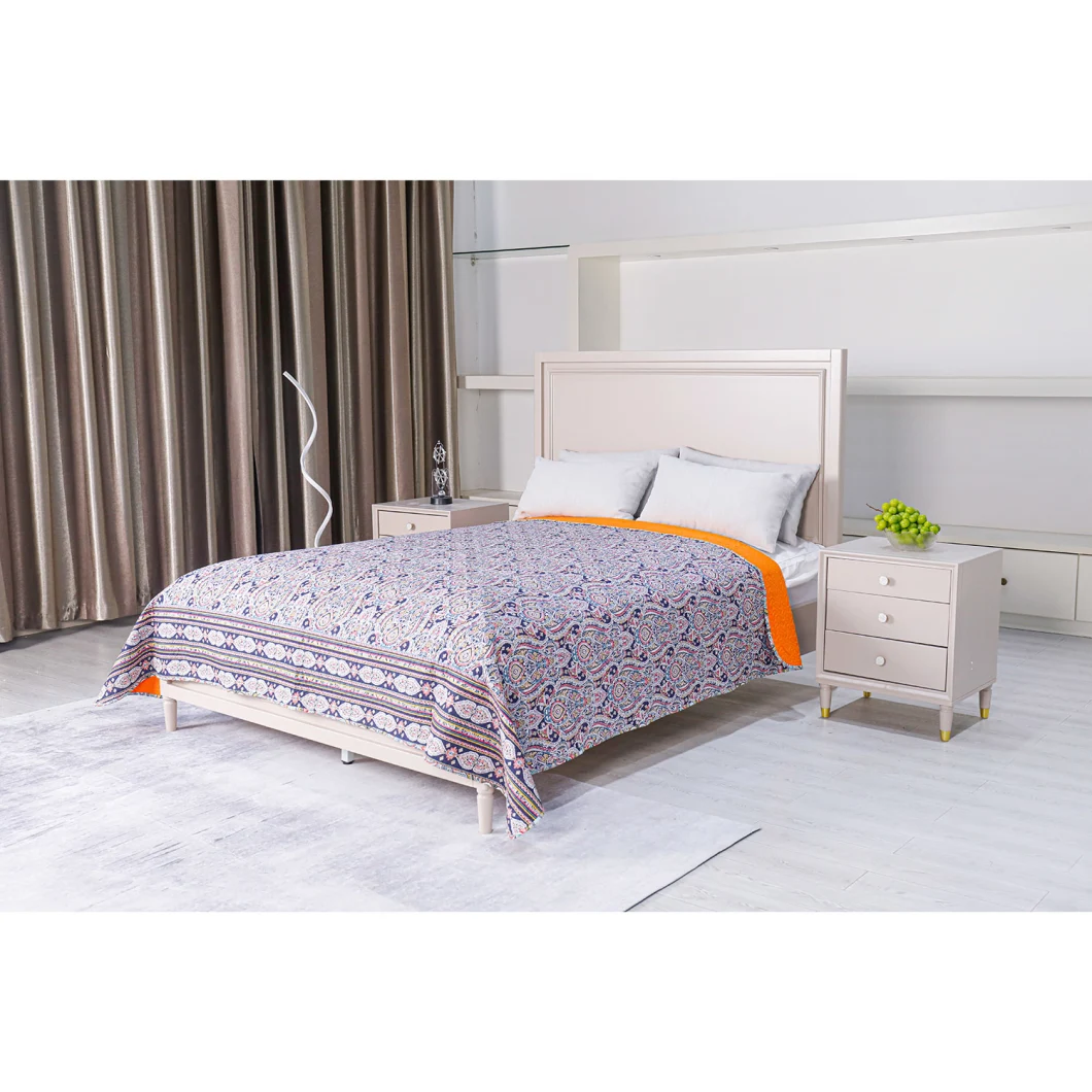 China Supplier Wholesale Cheap Price Bed Inner Down Alternative Bedding King Size Quilted Bedspreads Embossed Bedspread