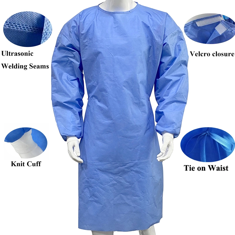 Medical Sterilized Hospital AAMI Level2, Level3, Disposable Surgical Gown