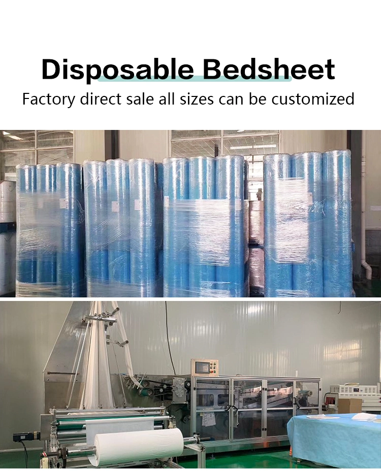 OEM Medical Supply Disposable Free and Available Without Ethylene Oxide Sterilization Waterproof Hygiene Nonwoven Surgical Hospital Bed Sheet