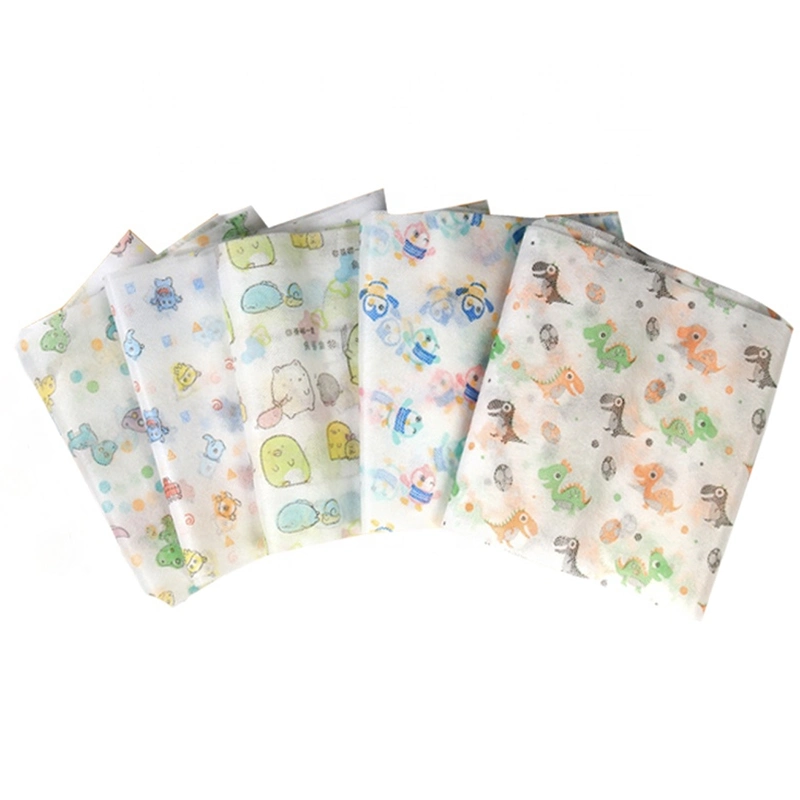 New Pattern 100%PP Colorful Spunbond Non Woven Fabric Printed Non-Woven Cloth Roll Polypropylene Printing TNT Nonwoven for Medical Disposable Face Masks/3 Layer