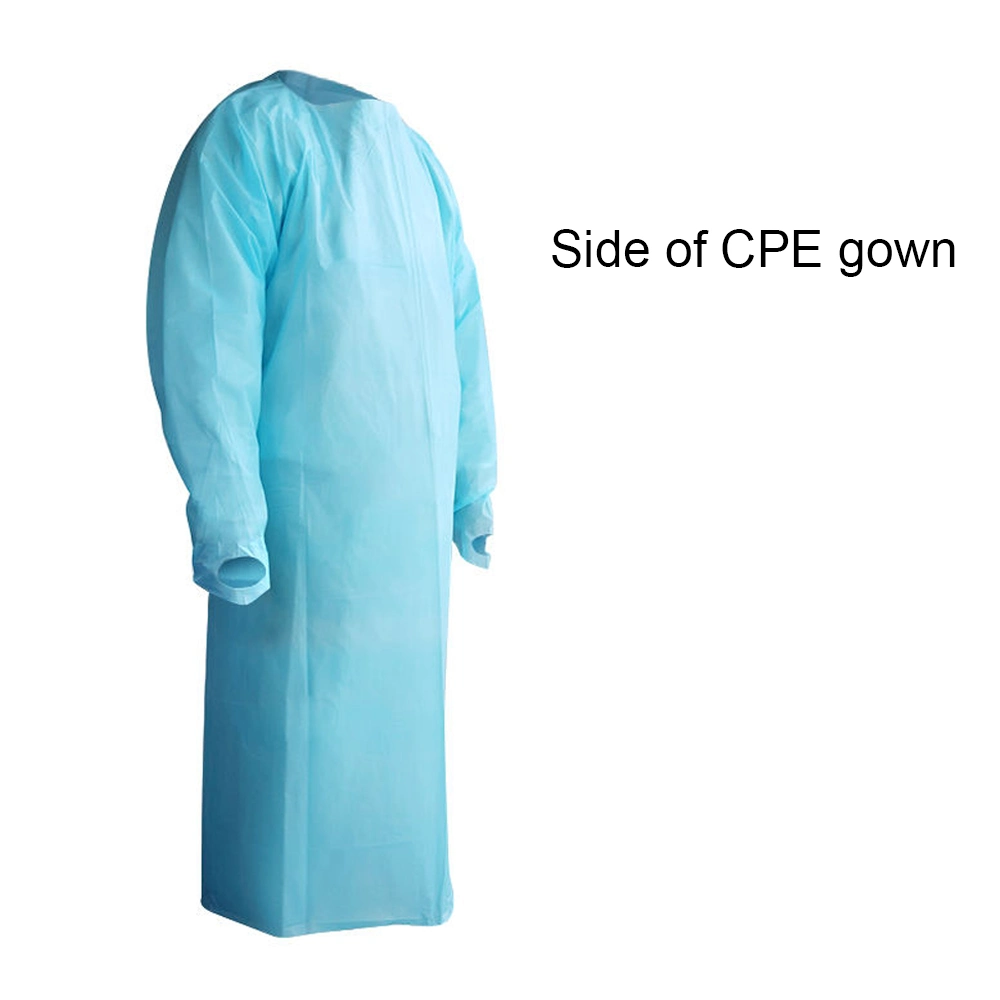 CPE Isolation Gown Surgical Disposable Waterproof Isolation CPE Gown