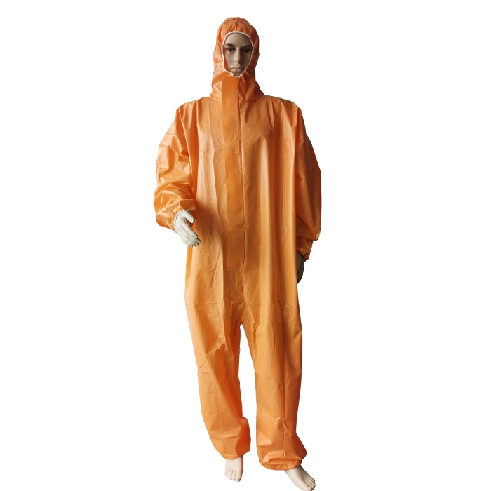 Cheap Bulk OEM High Quality Orange Microporous Manufacturer Disposable Coverall Boiler Suit Mens Work Jumpsuit Type 5 6 Protective Clothing