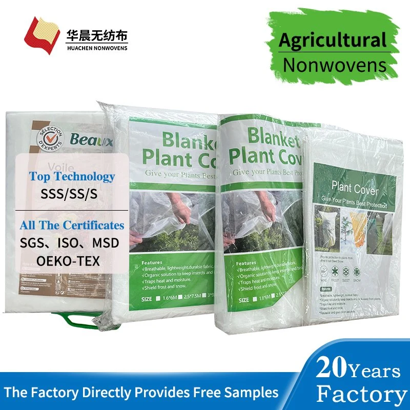 Frost Plant Protection Agriculture Eco-Friendly Nonwoven Fabric Cover 100% Polypropylene Plain Roll Packing Zhejiang PP Agricultur Nonwoven Fabric with UV
