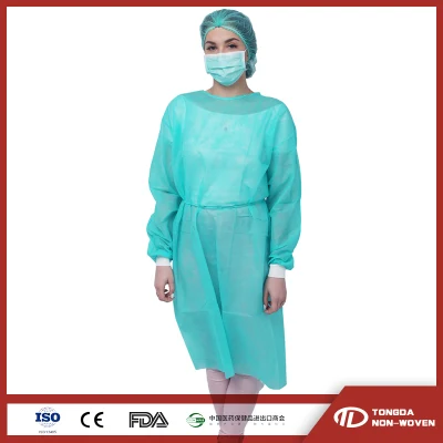 Protective Clothing Isolation Gown Protective Gown PP+PE 35G/M2 Disposable Gown