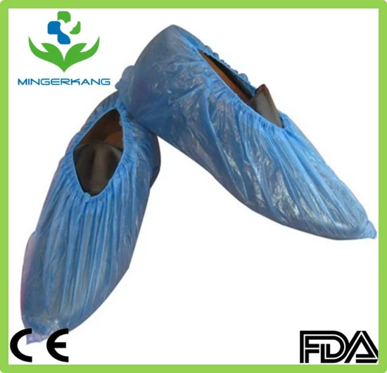 Non-Woven SMS Plastic Waterproof Long Medical Disposable Shoe Cover / Boot Cover