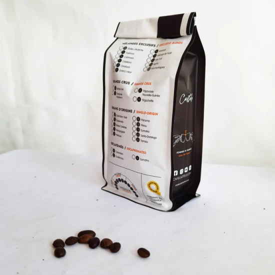 Coffee Bag Bio Degradable Kraft Paper Tin Tie Tea Bag Food Packaging
