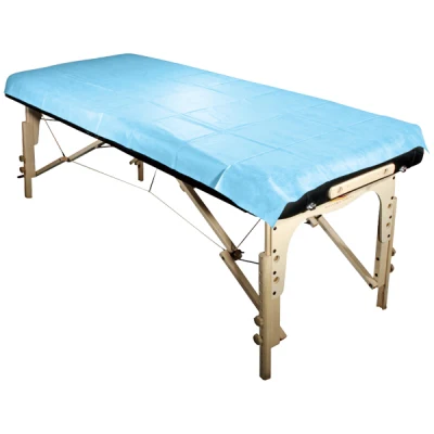 Disposable Non-Woven PP SMS Bed Cover Disposable Bed Sheet for SPA Hospital