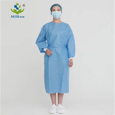 AAMI Standard Level 1/2 Disposable Non-Woven Isolation Gown