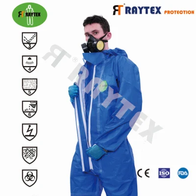 Disposable Safety Full Body Protection Suit Coverall Protective Clothing with European Standard